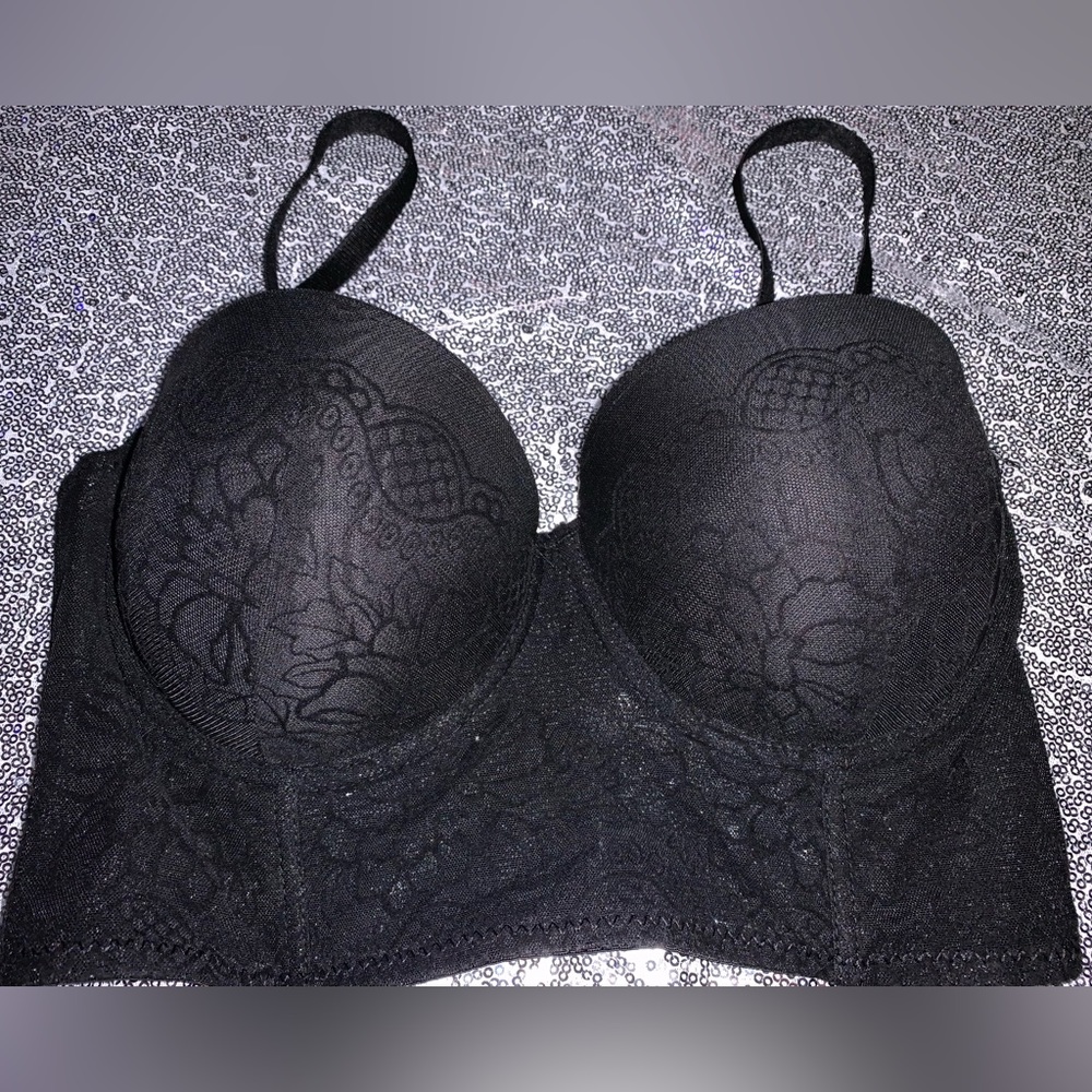 IJAK BLACK LACE BRA 34D